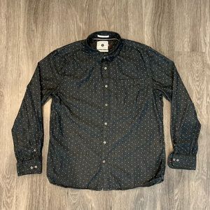 Cactus Man XL Slim Polka Dot Button Down Shirt
